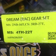 ex5 dream racing gear set 16-27-22