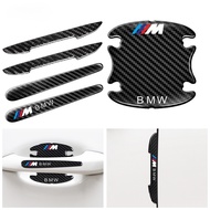 Aq For BMW M Car Door Edge Protector Auto Door Handle Protector Carbon Fiber Car Door Bowl Protector