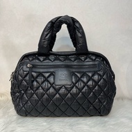 Chanel 黑尼龍銀鏈cocoon 肩背包