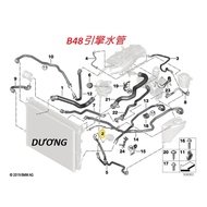 BMW G30 G31 G32 G11 G12 B48 B58 Auxiliary Water Tank Return Pipe Coolant Water-Liquid Storage
