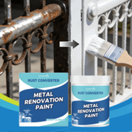 White Rust Converter, Metal Steel Iron Rust Renewal Brightener, Multi-Purpose Cleaning & Care