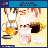 Gelas Teh Tea Cup Mug with Infuser Filter