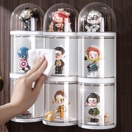 Transparent Blind Box Display Case Dustproof Wall Showcase for Collection Figures Containers Storage Organizer for pop mart