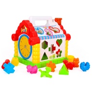 Colorful Baby Fun House Electronic Geometric Block with Music