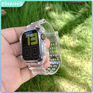 Transparent Strap for Watch T500 T55 T500plus Iwatch HW22 W26 IWO 46mm 45mm 41mm 42mm 44mm 40mm 38mm