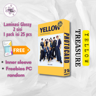 Photocard TREASURE - YELLOW - 2 SISI - 1Pack isi 25Pcs foto kpop treasure