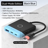 Hagibis Video Capture Card Portable TV Dock For Switch2 to iPad Live Streaming Game Recording for Ta