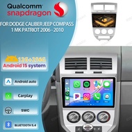 Car Radio Android 15 For Dodge Caliber Jeep Compass 1 MK Patriot 2006 - 2010 5G WIFI Viedo Player St