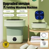 【TT HOME 🇸🇬】Foldable Washing Machine Portable Electronic Mini Washing Machine with drain basket