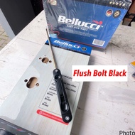 Flush Bolt grendel hitam tanam hitam/ grendel pintu alumunium fb model dekkson hitam/ FLUSH BOLT PIN