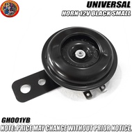 UNIVERSAL HORN 12V BLACK SMALL (GH001YB)