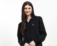 Zipper Hoodie Hush Puppies Wanita Kimmy 3 - Black