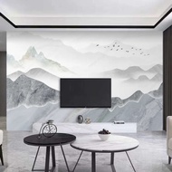 wallpaper marble dinding deko ruang tamu Dinding corak marmar baru latar belakang TV latar belakang 