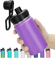 ZOMAKE Insulated Water Bottle Wide Mouth 12Oz（350ml）Stainless Steel Water Bottle Double Wall Leak Proof BPA-Free Vacuum Flask for Sports Travel Gym Gift