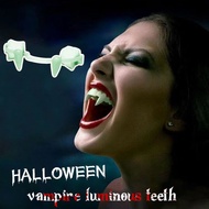 Luminous Vampire Halloween Fangs Retractable Retractable Vampire Fangs Halloween Makeup Props Reay s