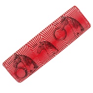 愛馬仕 (Hermès) Manufacture de Boucleries 銀色五金皮革RED髮夾 0124 [二手] 成色極佳