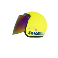 Helmet SGV(SPECIAL EDITION) VELENTINO ROSSI (SIZE 62) YELLOW WITH VISOR LIMITED