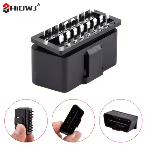 16 Pin Car OBD2 Connector 16pin Male Plug OBD II OBD2 Diagnostic-tool cable Terminal Connector Plug 