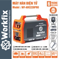 WORKFIX WF-ARC220PRO electric welding machine, INVERTER IGBT, Capacity 6.1KVA, 20-220A, Welding rod 