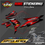 Sticker Striping Jupiter Mx New 135 - Striping Motor Jupiter Mx New 135 Motif Racing. KS.07