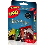 Mattel Games UNO Harry Potter Card Game for Family Night Featuring Tv Show Themed Graphics and a Spe