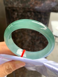 冰種 天然翡翠 緬甸 A玉 玉鐲 • 冰種墨綠油青翡翠福鐲