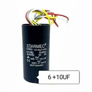 MESIN Capacitor, 6+10 uf, 10-6 uf, Capacitor, 450V Washing Machine
