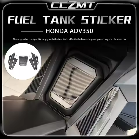 For HONDA ADV350 ADV 350 Adv350 Carbon Fiber Sticker Motorcycle Fuel Tank Pad Protector Non-slip Dec