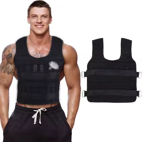1680D Empty Weighted Vest 20KG 50KG Max Load Adjustable Training Jacket Optional 6PCS Steel Bars for
