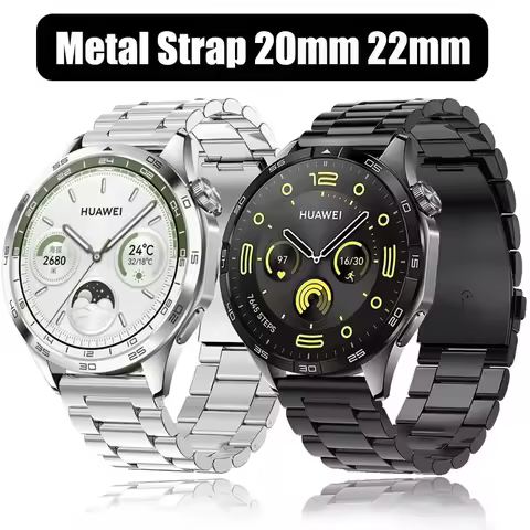20mm 22mm Metal Strap for MEVADEN MD56 Y22 MD52 NX19 MK60 K62 Huawei Watch GT 5 4 Pro Balance Stainl