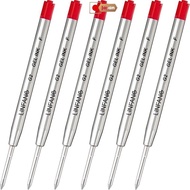 【Direct from Japan】LINFANC Red Gel Ink Pen Refills Ballpoint Pen Red 6-Pack Gel Pen Refills Fine Point 0.5mm Pen Tip Smooth Writing Pen Refill (6 Red)