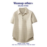 Elegant Argyle Pattern Mens Polo Shirt Set