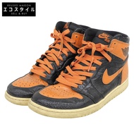 Nike Air Jordan 1 High Shattered Backboard 3.0 男鞋，橙色 x 黑色，27.5 厘米，555088-028，尺寸 9.5（美國）[二手]