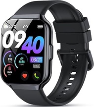 Smart Watch for Men Women Answer/Make Calls, 1.96" HD Fitness Watch with Heart Rate Sleep SpO2 Monit