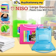 NISO Fail Plastik Bekas F4/A4 File Folder File Organizer Document Case -(PCS) File Box Hand Carry