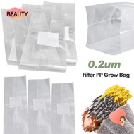 BEAUTY 50pcs Mushroom Planting Bag, 0.2um Filter  Edible Mushroom Breathable Bag, High Quality PP Mu