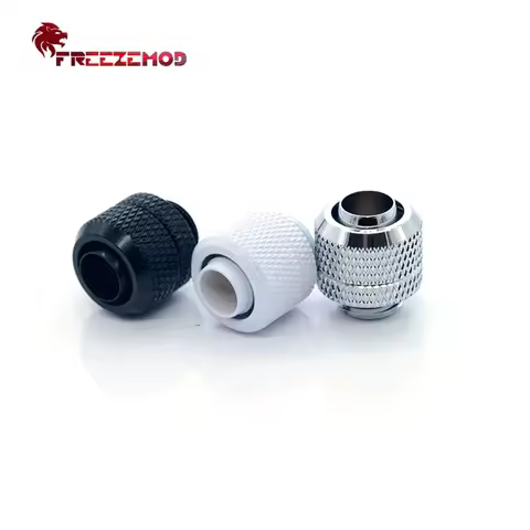 2 PCS FREEZEMOD Hose connector Soft Tube Fitting G1/4'' thread For 9.5X12.7mm / 10X13mm soft tube PC