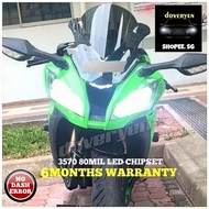 Kawasaki Ninja ZX10R 6500K White LED Headlight / Pole Light Bulb 100% No Dash Error - 9005 9006 H1 H