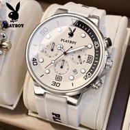 [ 100% ของแท้ ] PLAYBOY นาฬิกา ผู้ชาย กันน้ำ แท้จริง สายซิลิโคน มัลติฟังก์ชั่น นาฟิกาผู้ชาย นาฬิกาข้