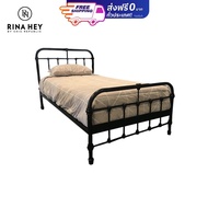 RINA HEY MIA/105 เตียง เตียงนอนขนาด 3.5 ฟุต Bed size W115 X D212 X H115 CM – สี น้ำตาลเข้ม
