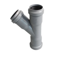 Talea 2PCS 45 Darjah PVC Kelabu 3-Port Paip Pemasangan 32mm, Kumbahan, Sambung Pantas QS508C001