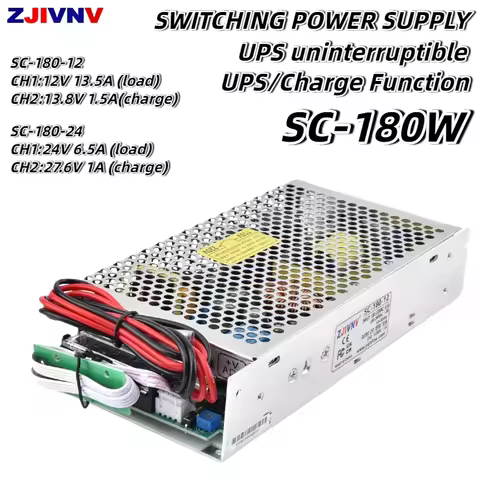 ZJIVNV 180W Switching Power Supply with UPS Function Lead-acid Battery Charge Equipment Power Supply