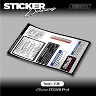 F1ZR F1 COMPLETE DETAILING STICKER 1 FIZRForce