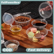 Full Sauce Container Box 1oz 2oz Plastic With Lids Disposable Portion Cups For Restaurant Catering T