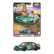 Hot Wheels Boulevard '94 Nissan Primera Toy Mini Car Green JBL31 for ages 3 and up.
