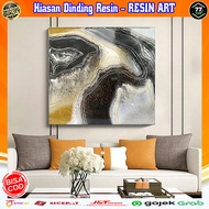 Resin Hiasan Lukisan Painting Dinding Wall Dekorasi Decoration Decor Abstrak Abstract Kamar Room Tid