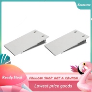 Keaostore 1 Pair Threshold Ramp Wheelchair Entry Aluminum Alloy Adjustable Mobility Access for Home Bathroom