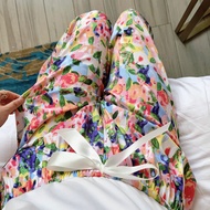 Lightweight Flared Summer Sleep Pants 9/10 Length