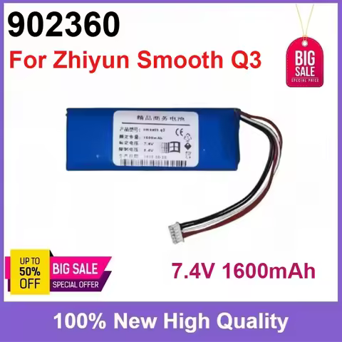 High Quality New 902360 7.4V 1600mAh Replaceable Battery for Zhiyun Smooth Q3 902360 Battery