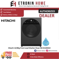 Hitachi 12/8Kg Front Load Washer Dryer BD-D120XGV